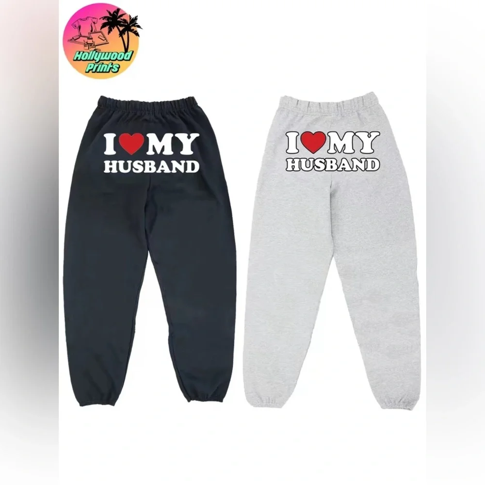 I Love My Husband Sweatpants - Super Comfortable Wife Must Have - Picture 1 of 6